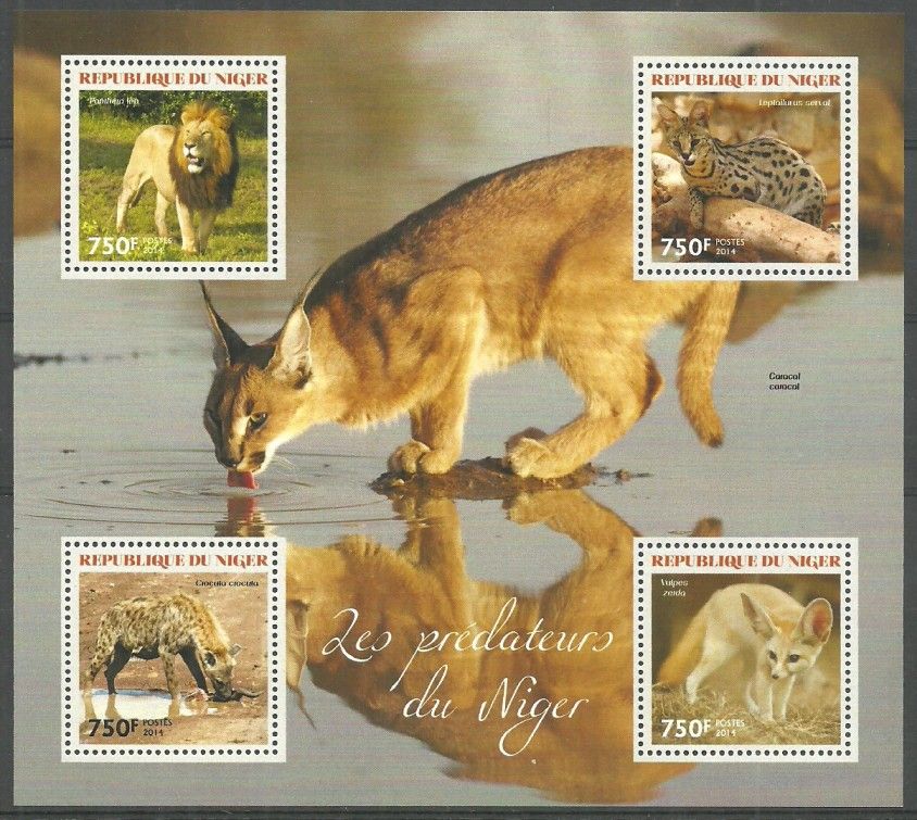 Znaczek Niger 2014 Mi ark 2947-2950 Czyste **