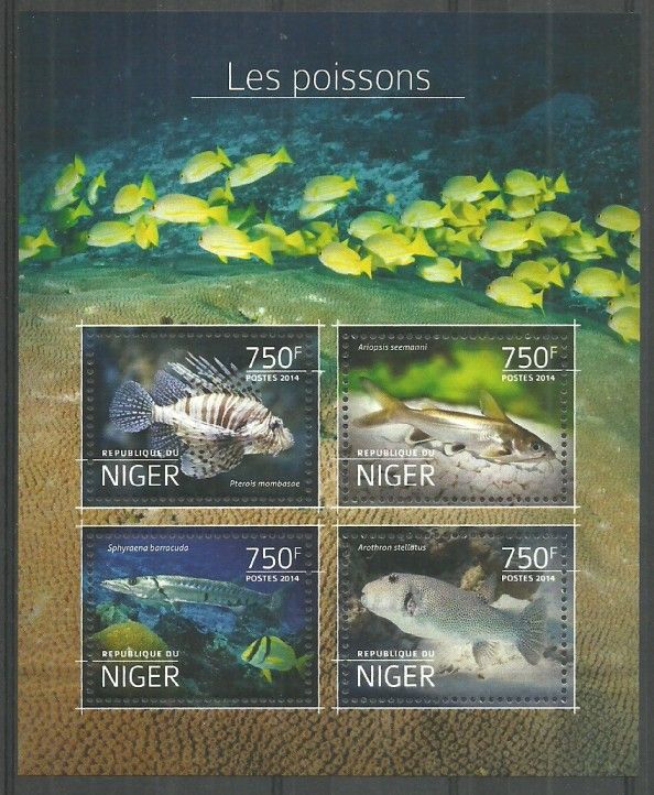 Znaczek Niger 2014 Mi ark 3179-3182 Czyste **