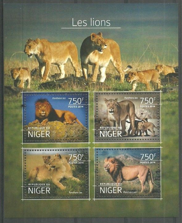 Znaczek Niger 2014 Mi ark 3199-3202 Czyste **