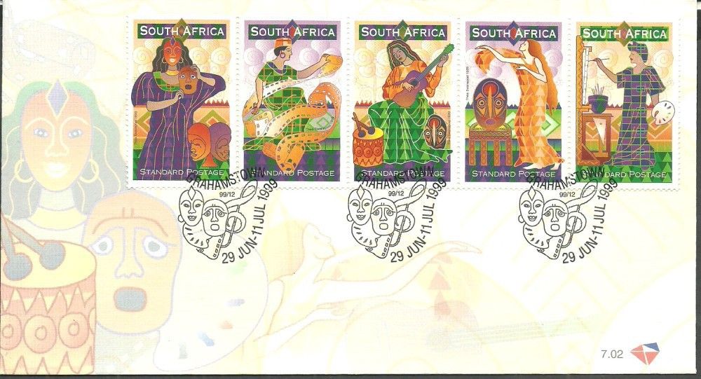 Znaczek Republika Południowej Afryki 1999 Mi 1210-1214 FDC