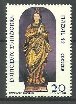 Znaczek Andora (hiszpańska) 1989 Mi 213 Czyste **