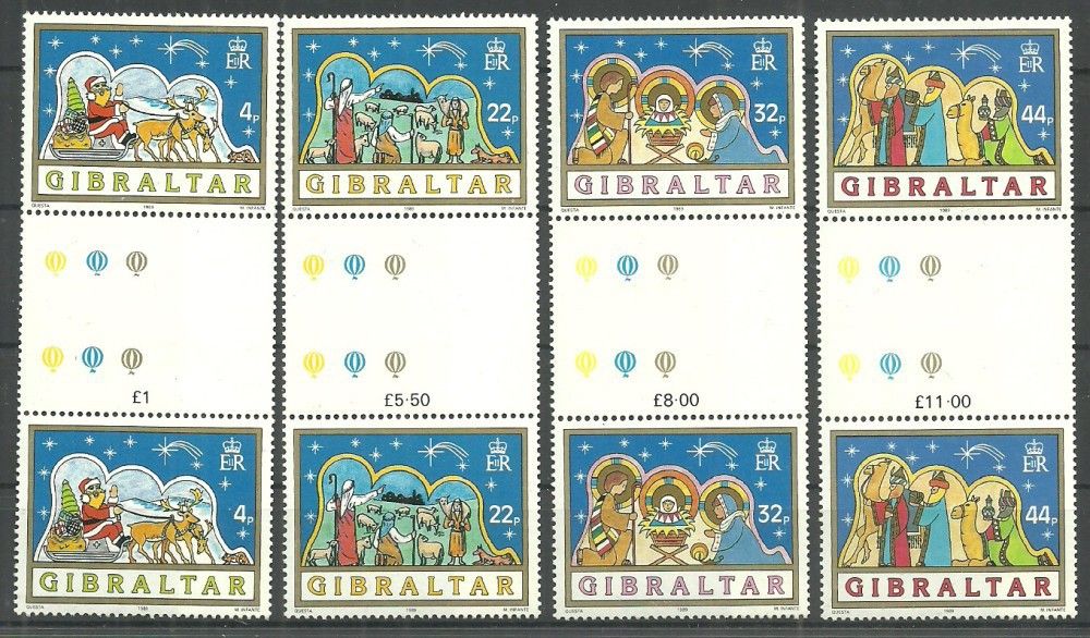 Znaczek Gibraltar 1989 Mi 586-589 Czyste **