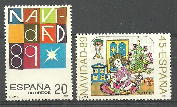 Znaczek Hiszpania 1989 Mi 2916-2917 Czyste **