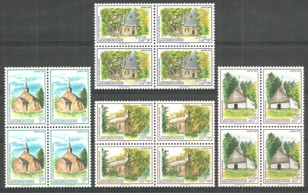 Znaczek Luksemburg 1989 Mi 1232-1235 Czyste **