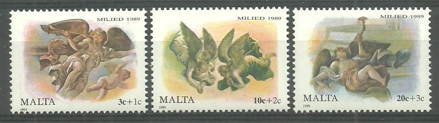 Znaczek Malta 1989 Mi 827-829 Czyste **