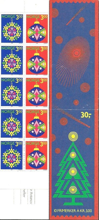 Znaczek Norwegia 1989 Mi mh 14 Czyste **