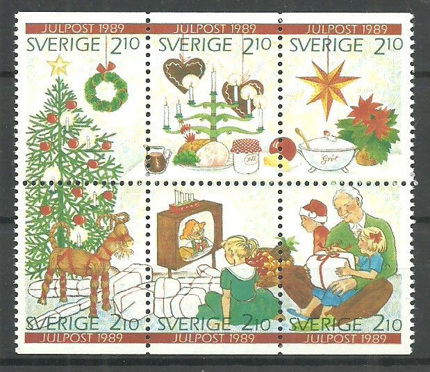Znaczek Szwecja 1989 Mi 1576-1581 Czyste **