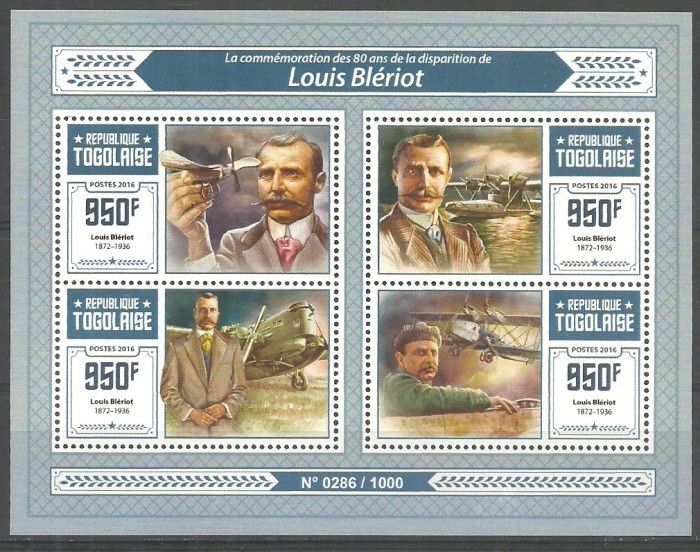 Znaczek Togo 2016 Mi ark 7288-7291 Czyste **