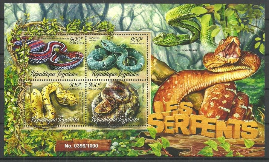 Znaczek Togo 2016 Mi ark 7394-7397 Czyste **