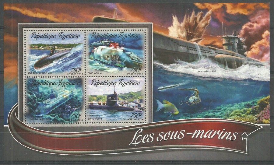 Znaczek Togo 2016 Mi ark 7489-7492 Czyste **