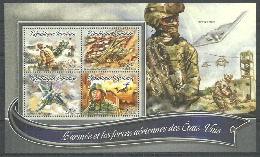 Znaczek Togo 2016 Mi ark 7514-7517 Czyste **