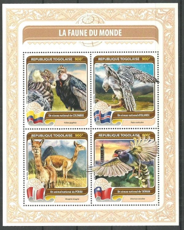 Znaczek Togo 2016 Mi ark 7599-7602 Czyste **