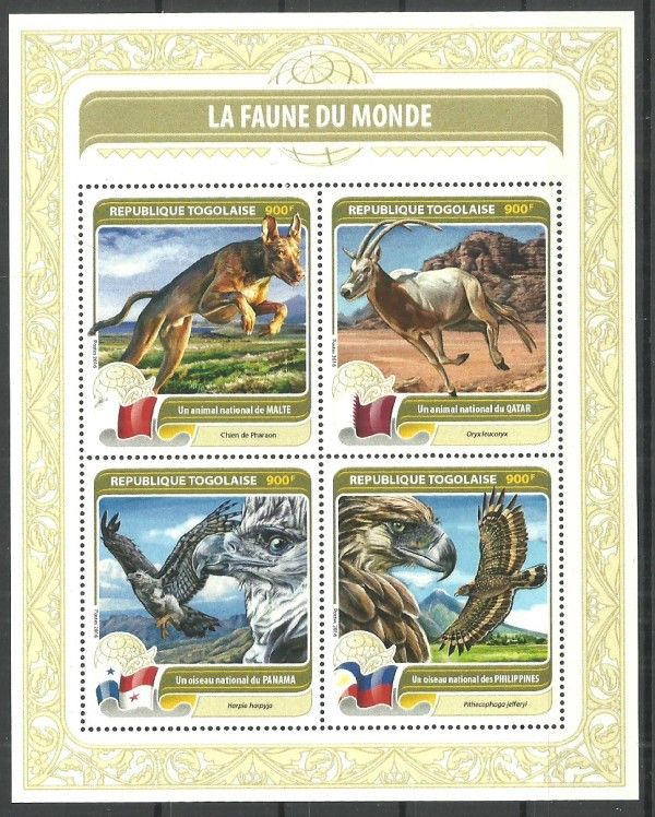 Znaczek Togo 2016 Mi ark 7634-7637 Czyste **