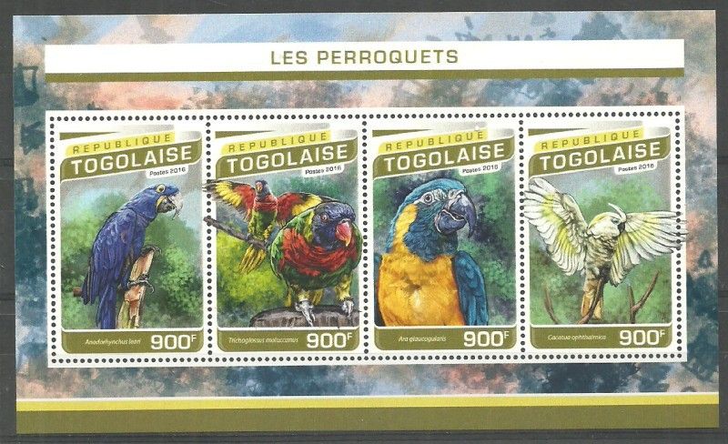 Znaczek Togo 2016 Mi ark 7724-7727 Czyste **