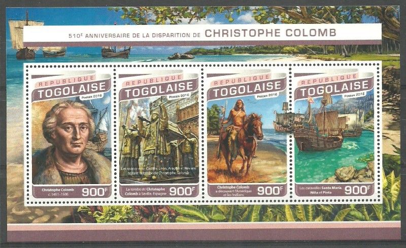 Znaczek Togo 2016 Mi ark 7769-7772 Czyste **