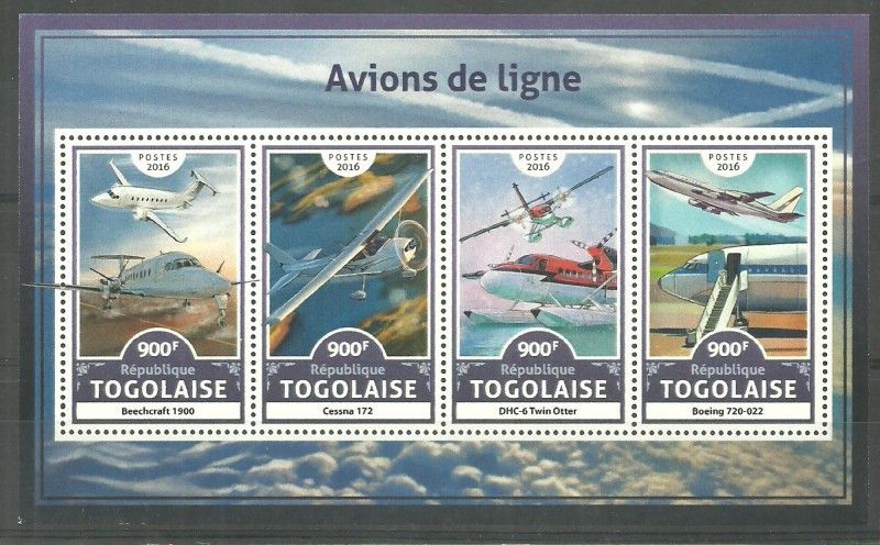 Znaczek Togo 2016 Mi ark 7894-7897 Czyste **