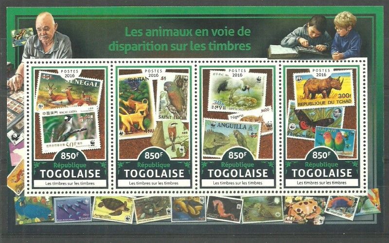 Znaczek Togo 2016 Mi ark 7924-7927 Czyste **