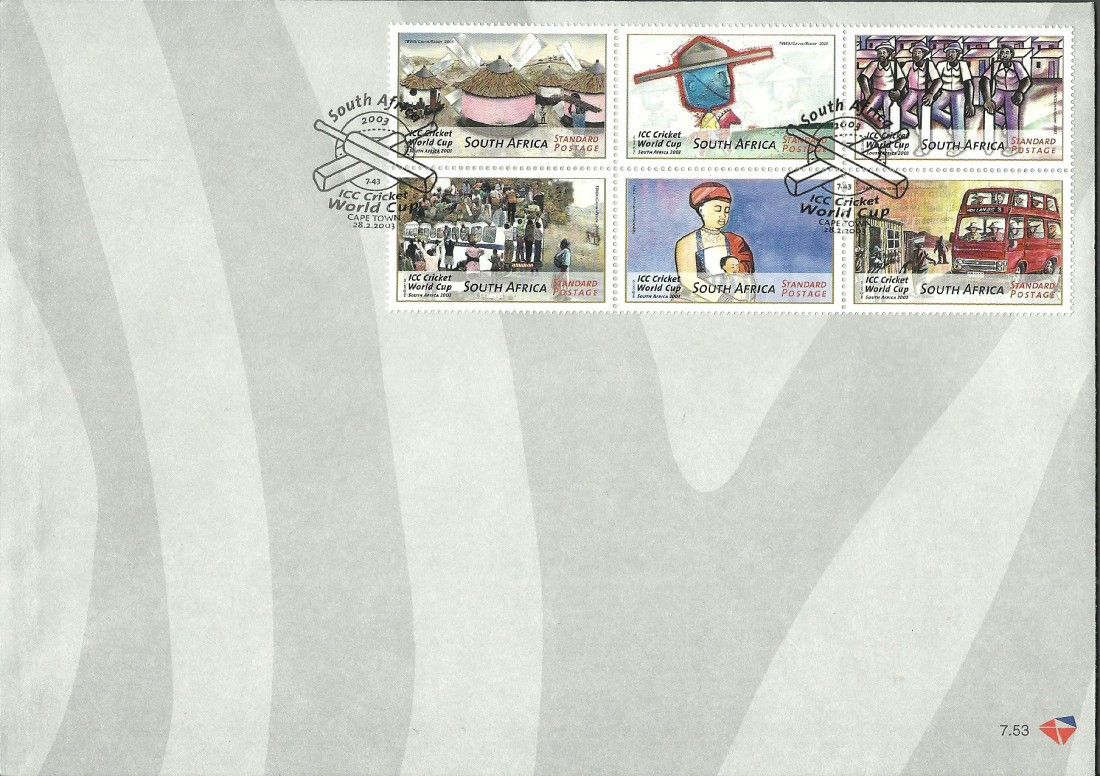 Znaczek Republika Południowej Afryki 2003 Mi 1482-1487 FDC