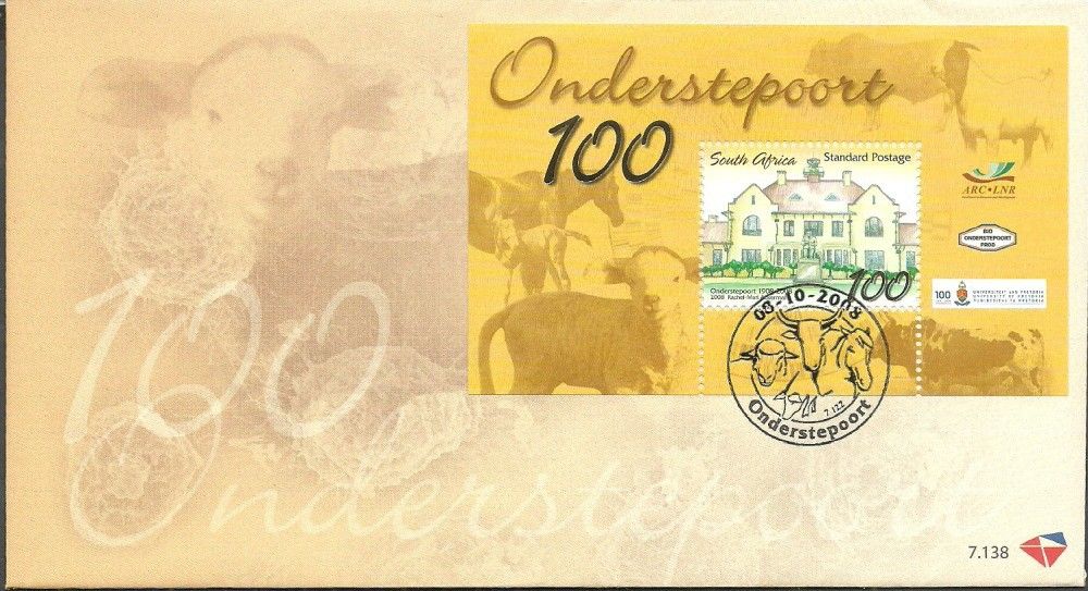 Znaczek Republika Południowej Afryki 2008 Mi bl 119 FDC