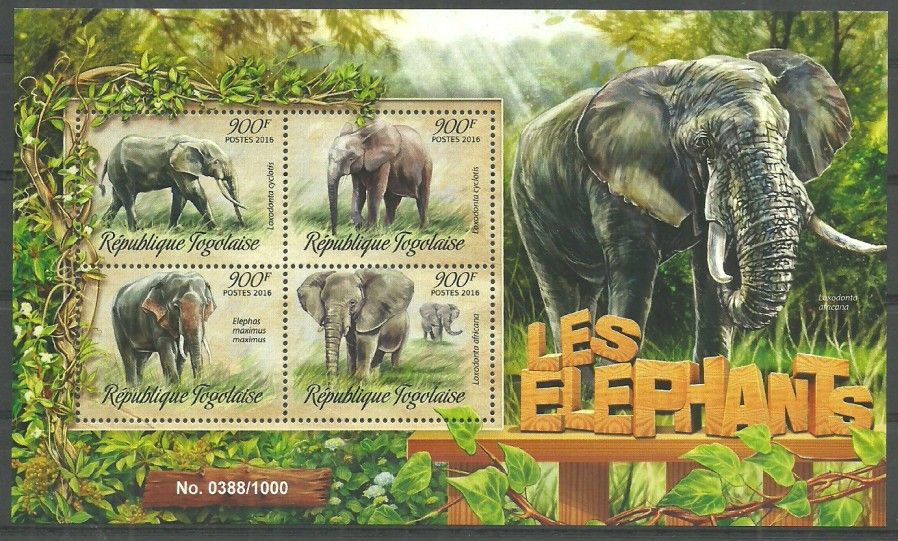 Znaczek Togo 2016 Mi ark 7424-7427 Czyste **