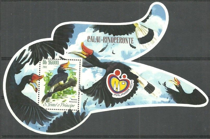 Znaczek Wyspy Św. Tomasza i Książęca 2014 Mi bl 1051 Czyste **