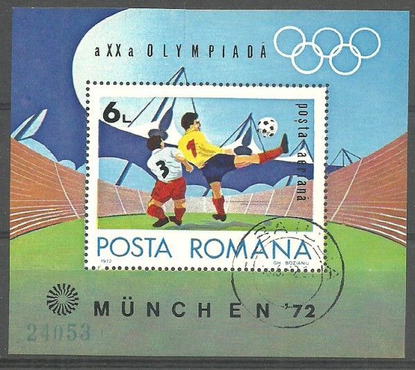Znaczek Rumunia 1972 Mi abo bl 97 Stemplowane
