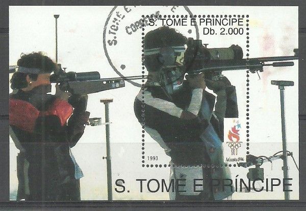 Znaczek Wyspy Św. Tomasza i Książęca 1993 Mi abo bl 308 Stemplowane