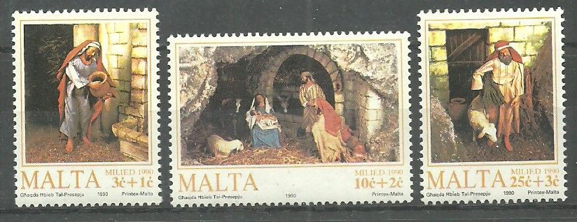 Znaczek Malta 1990 Mi 850-852 Czyste **