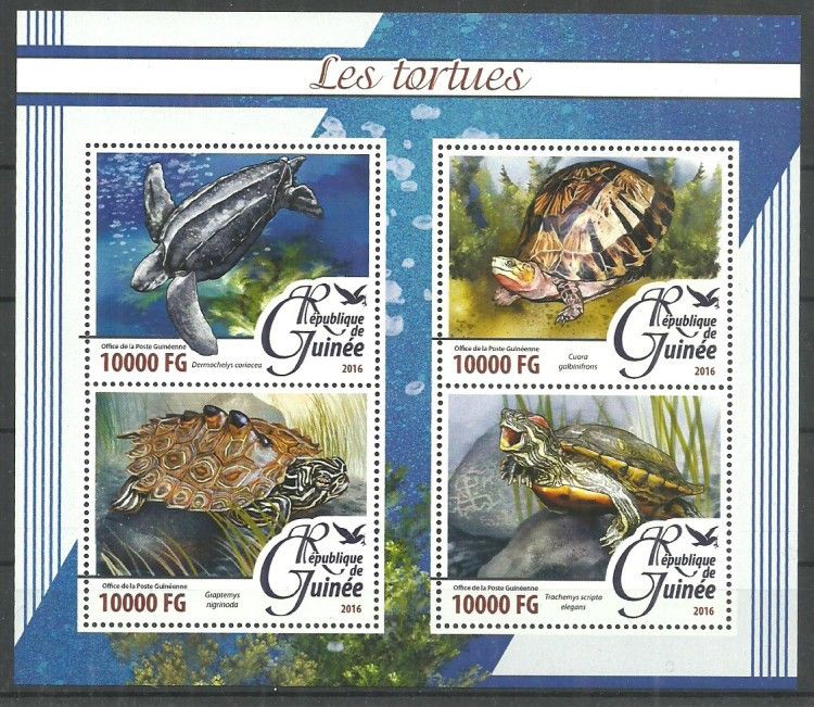 Znaczek Gwinea 2016 Mi ark 11666-11669 Czyste **