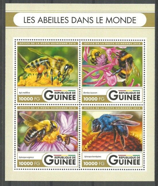 Znaczek Gwinea 2016 Mi ark 11931-11934 Czyste **