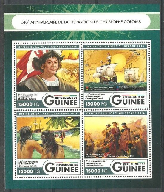 Znaczek Gwinea 2016 Mi ark 12076-12079 Czyste **