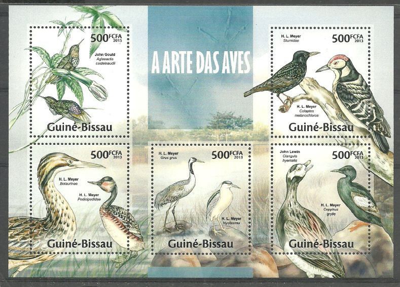 Znaczek Gwinea Bissau 2013 Mi ark 6670-6674 Czyste **