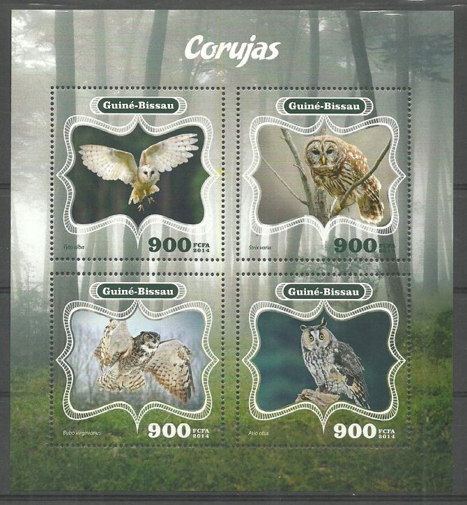 Znaczek Gwinea Bissau 2014 Mi ark 7266-7269 Czyste **