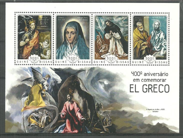 Znaczek Gwinea Bissau 2014 Mi ark 7316-7319 Czyste **