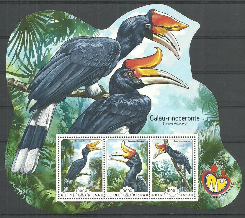 Znaczek Gwinea Bissau 2014 Mi ark 7371-7373 Czyste **