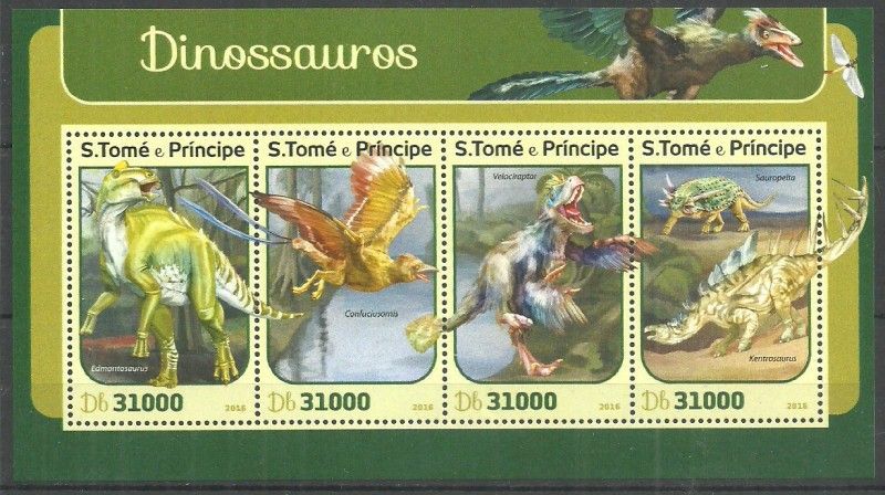 Znaczek Wyspy Św. Tomasza i Książęca 2016 Mi ark 6841-6844 Czyste **