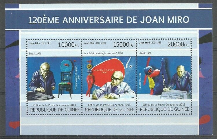 Znaczek Gwinea 2013 Mi ark 9753-9755 Czyste **