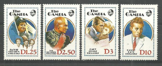 Znaczek Gambia 1988 Mi 800+802-804 Czyste **