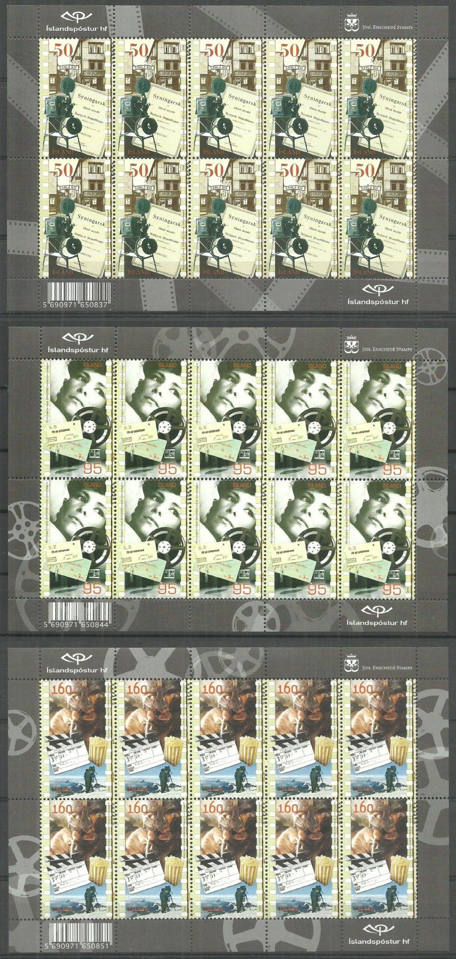 Znaczek Islandia 2006 Mi ark 1120-1122 Czyste **