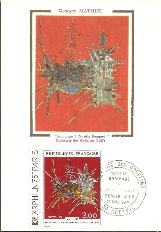 Znaczek Francja 1974 Mi S1894 Karta Max