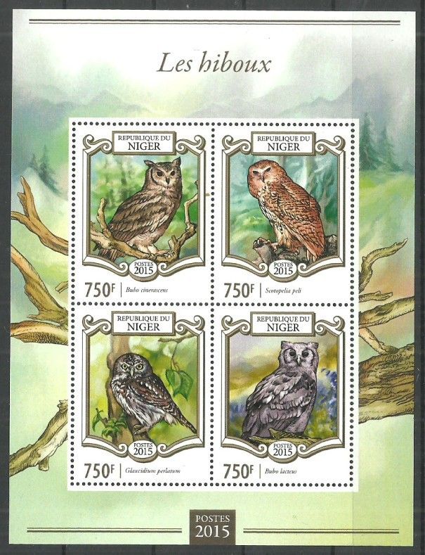 Znaczek Niger 2015 Mi ark 3295-3298 Czyste **