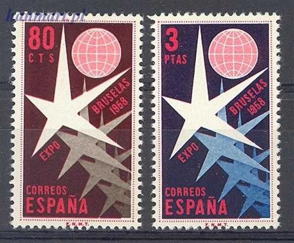 Znaczek Hiszpania 1958 Mi 1117-1118 Czyste **