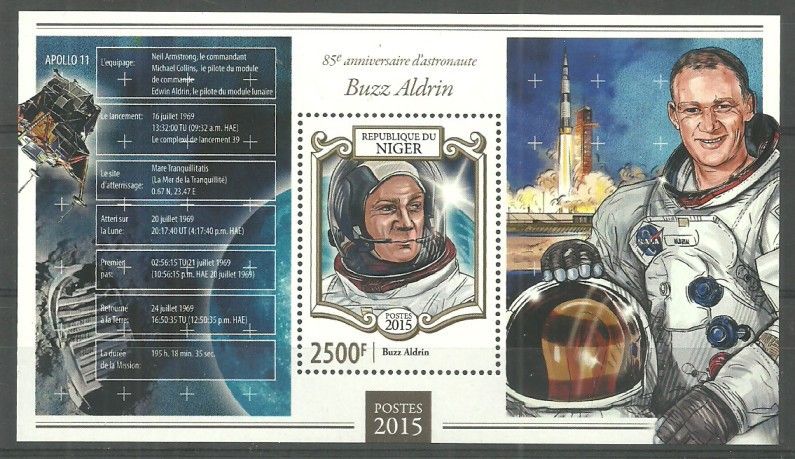 Znaczek Niger 2015 Mi bl 416 Czyste **