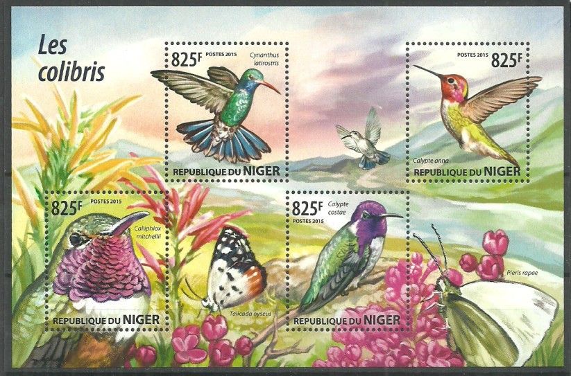 Znaczek Niger 2015 Mi ark 3435-3438 Czyste **