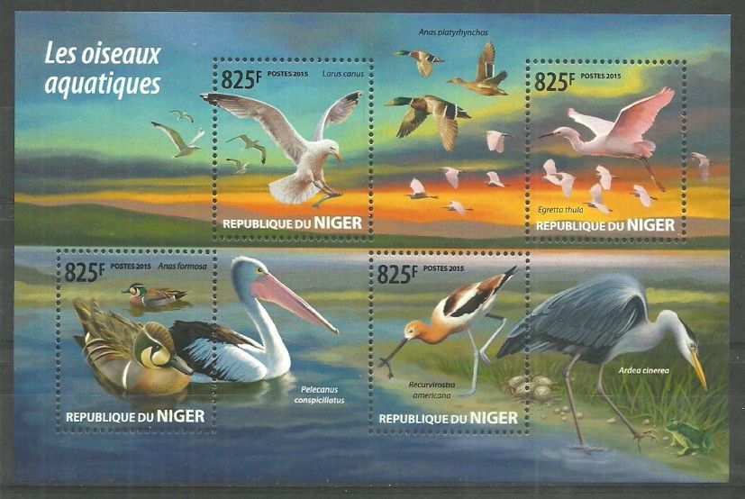Znaczek Niger 2015 Mi ark 3440-3443 Czyste **
