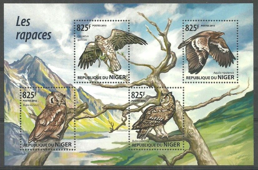 Znaczek Niger 2015 Mi ark 3450-3453 Czyste **