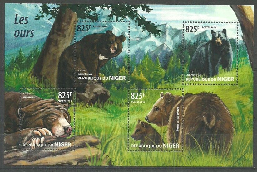 Znaczek Niger 2015 Mi ark 3485-3488 Czyste **