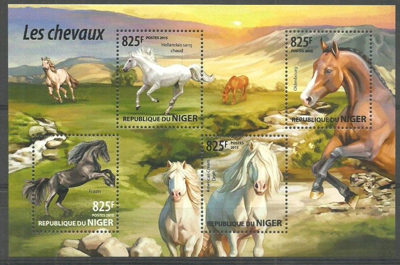 Znaczek Niger 2015 Mi ark 3480-3483 Czyste **