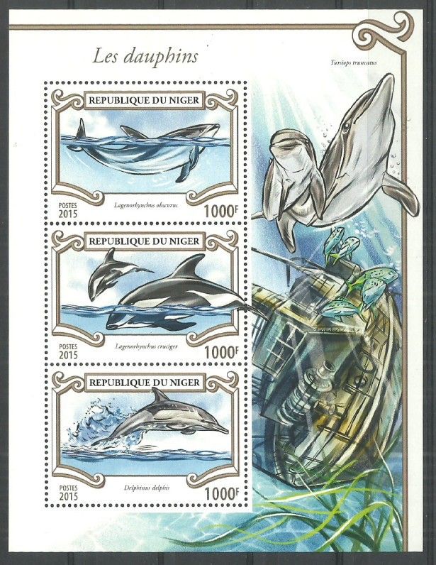 Znaczek Niger 2015 Mi ark 3534-3536 Czyste **