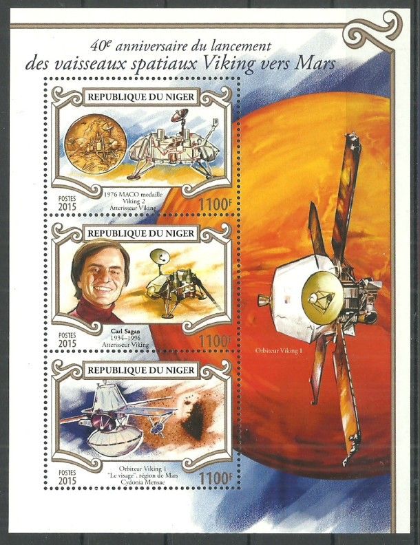 Znaczek Niger 2015 Mi ark 3566-3568 Czyste **